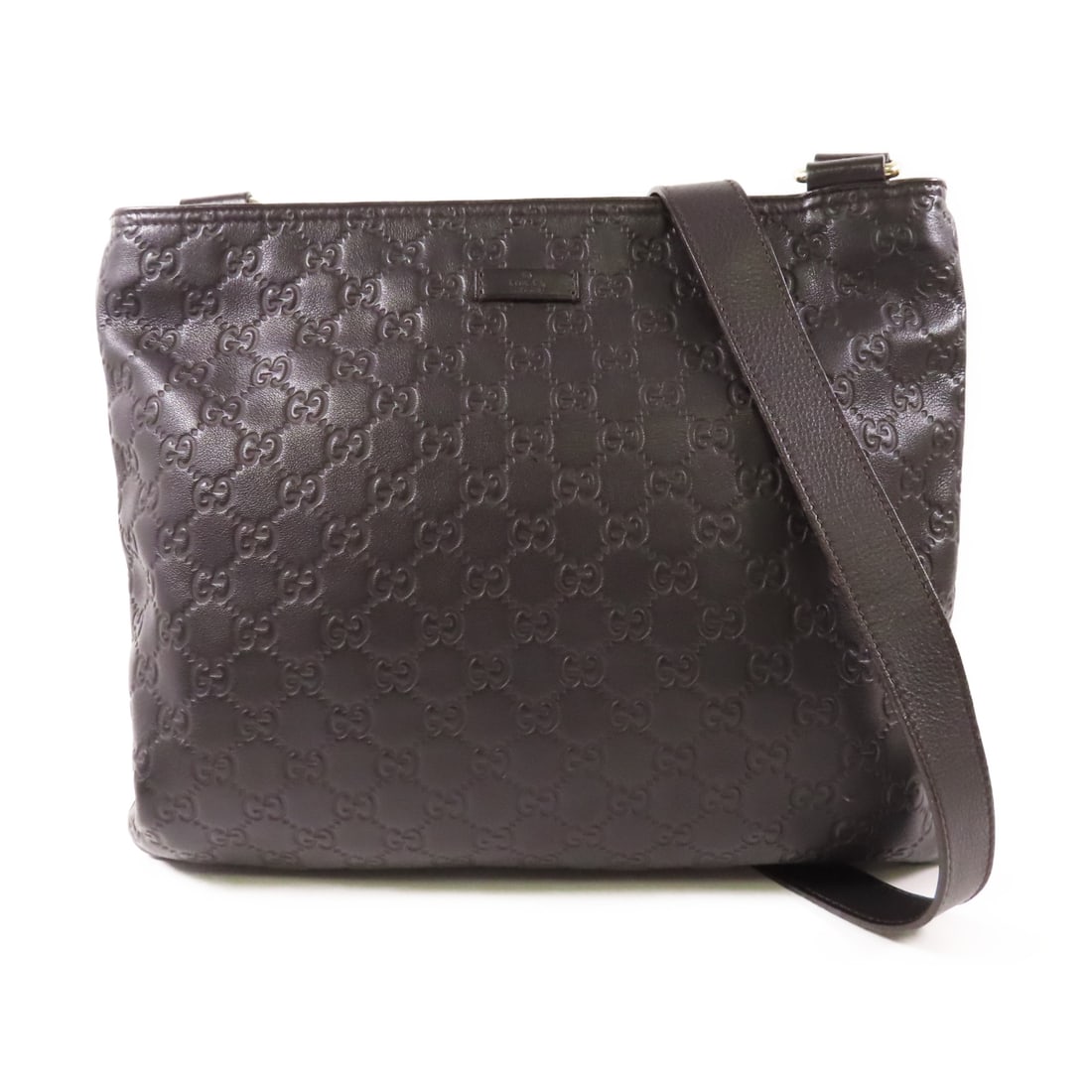 GUCCI Cowhide Leather Shoulder Bag Silver Shoulder Bag Shoulder Bag Black Black Calfskin (cowhide) (1 of 17)