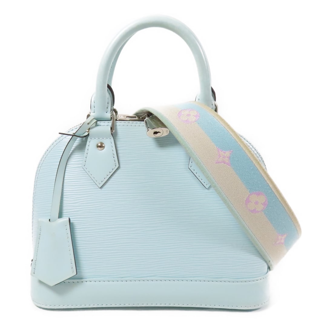 LOUIS VUITTON Epi Alma BB Ginpaku Hand-Handed Bag for Shoulders and Backs Blue Blue 2wayShoul (1 of 12)