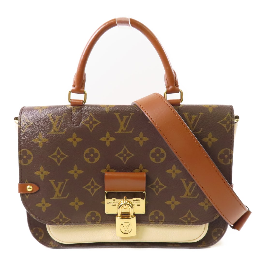 LOUIS VUITTON Monogram Vaugirard Hand-Handed Bag for Shoulders and Backs Brown Beige Beige 2wa (1 of 20)
