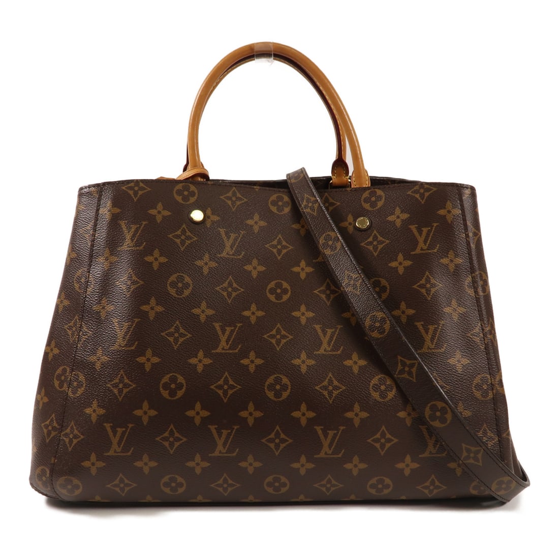 LOUIS VUITTON Monogram Montaigne MM Hand-milled bag for shoulder and back Brown Brown 2waySho (1 of 15)