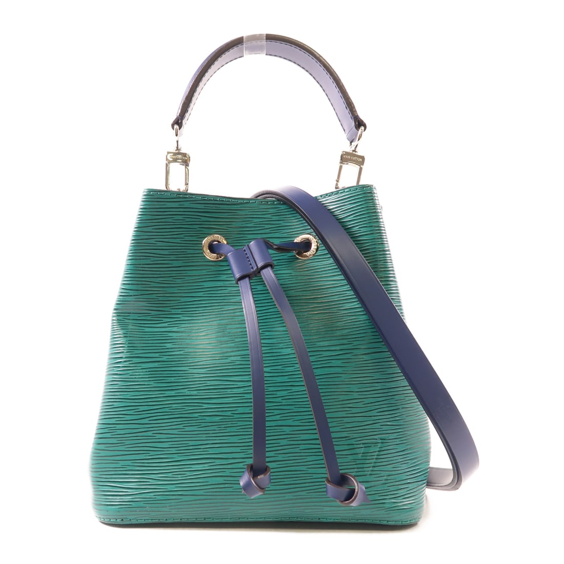 LOUIS VUITTON Epi Neo Noe BB Ginpaku Hand-Handed Bag for Shoulders and Backs Green Navy Green/ (1 of 12)