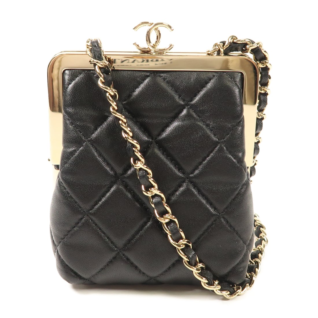 CHANEL Black Black Sheepskin Leather Mini Chain Shoulder Bag Golden Chain Shoulder Bag Shoulder Bag: Item Name: CHANEL Black Black Sheepskin Leather Mini Chain Shoulder Bag Golden Chain Shoulder Bag Shoulder Bag Lambskin (sheep lea Brand: CHANEL Model No.: AP2496 Size: x W:10cmH:11cm x D:4cm(W:3.9 in
