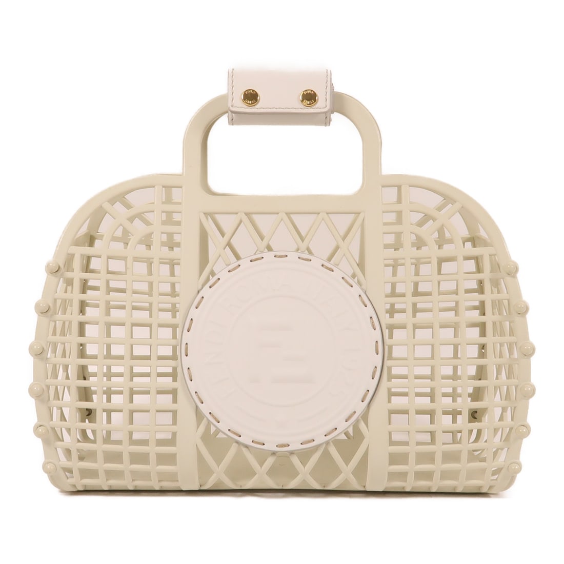 FENDI PVC Hand Bag Kinsaku Handmade Bag White Handbag White White Plastics 8BH388-AIGB: Item Name: FENDI PVC Hand Bag Kinsaku Handmade Bag White Handbag White White Plastics 8BH388-AIGB Brand: FENDI Model No.: 8BH388-AIGB Size: x W:24cmH:17cm x D:10cm(W:9.4 inch x H:6.7 inch x D:3.9 inch