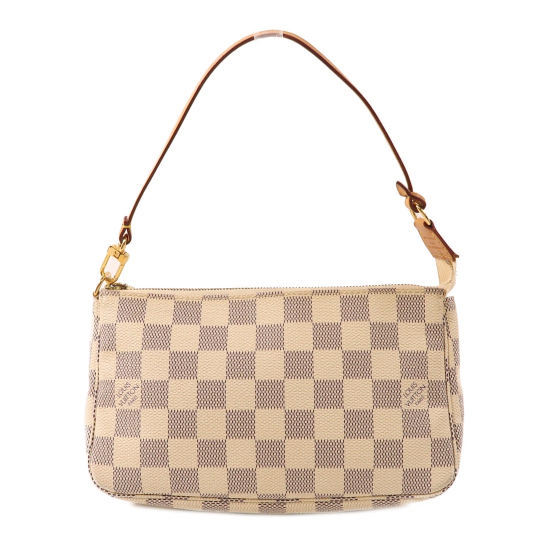LOUIS VUITTON Damier Azur Pochette Accessoires Bag Golden Shoulder Back Bag White White Shou: Item Name: LOUIS VUITTON Damier Azur Pochette Accessoires Bag Golden Shoulder Back Bag White White Shou Brand: LOUIS VUITTON Model No.: N41207 Size: x W:21cmH:13cm x D:4cm(W:8.3 inch x H:5.1 inch x D: