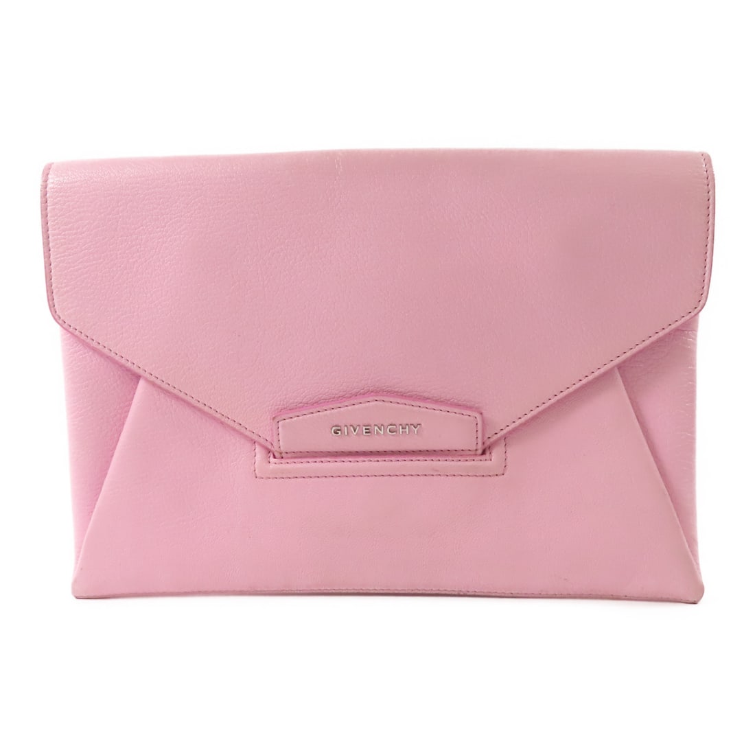GIVENCHY Cowhide Leather Clutch Hand Bag business bag clutch bag Pink Pink Calfskin (cowhide) (1 of 20)