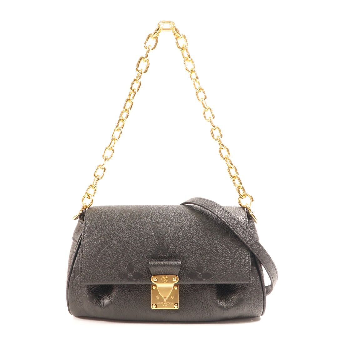 LOUIS VUITTON Monogram Empreinte Favorite Hand-Handed Bag for Shoulders and Backs Black Black (1 of 12)