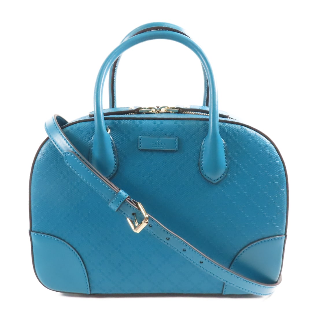 GUCCI Cowhide Leather Shoulder Bag Hand-Handed Shoulder Bag 2wayShoulder Bag Blue Blue Calfsk (1 of 19)