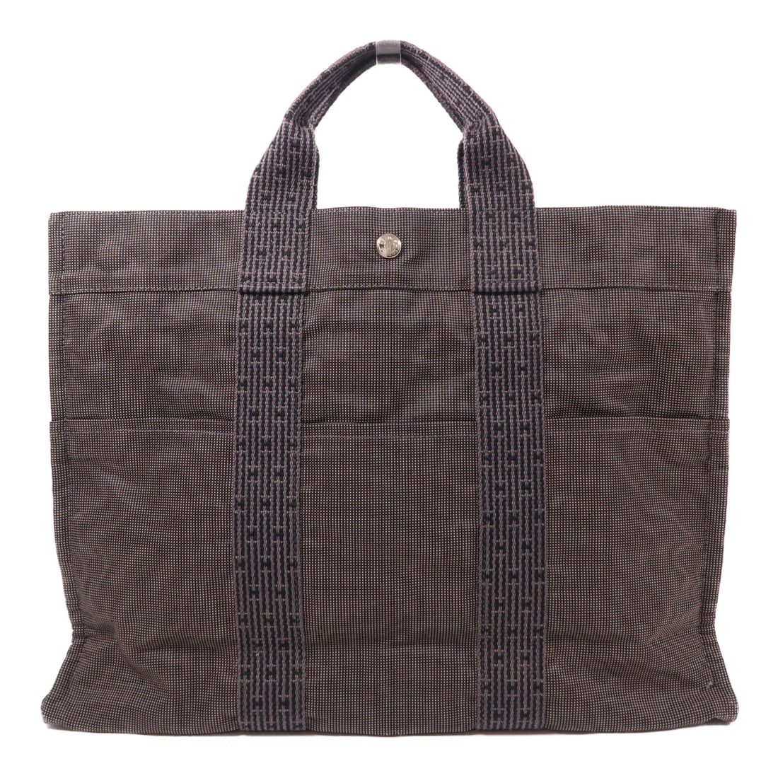 HERMES [Special Offer] Canvas Herline Silver Buckle Handmade Bag Tote Bag Gray Grey canvas: Item Name: HERMES [Special Offer] Canvas Herline Silver Buckle Handmade Bag Tote Bag Gray Grey canvas Brand: HERMES Model No.: Size: x W:42.5cmH:32cm x D:11cm(W:16.7 inch x H:12.6 inch x D:4.3 inch )H