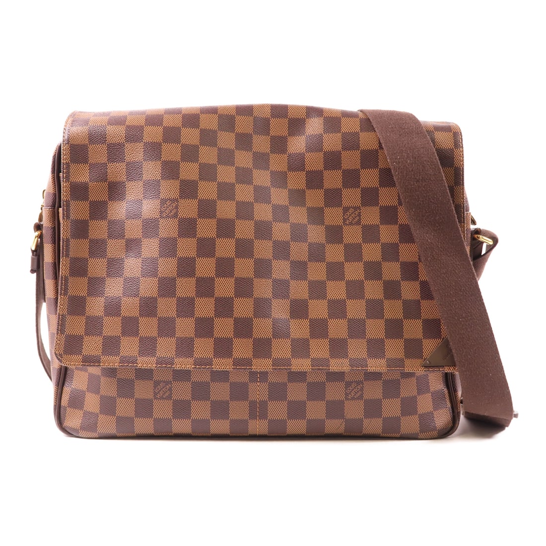 LOUIS VUITTON Damier Shelton GM Gold Shoulder Bag Ebene Brown Shoulder Bag N41148: Item Name: LOUIS VUITTON Damier Shelton GM Gold Shoulder Bag Ebene Brown Shoulder Bag N41148 Brand: LOUIS VUITTON Model No.: N41148 Size: x W:36cmH:28cm x D:8cm(W:14.2 inch x H:11.0 inch x D:3.1 inch