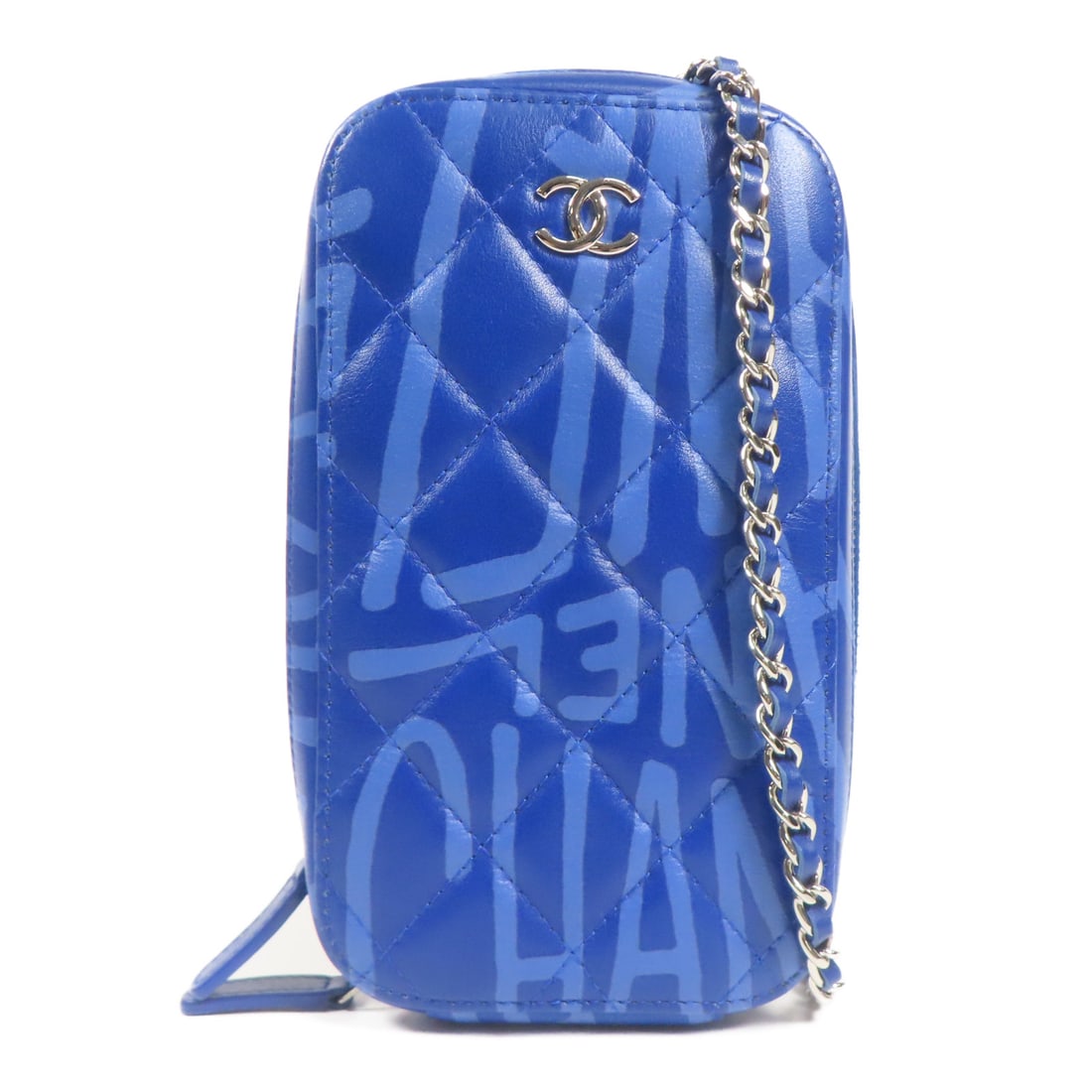 CHANEL Blue Blue Sheepskin Leather Shoulder Bag Shoulder Bag Lambskin (sheep leather) AP2371 (1 of 16)