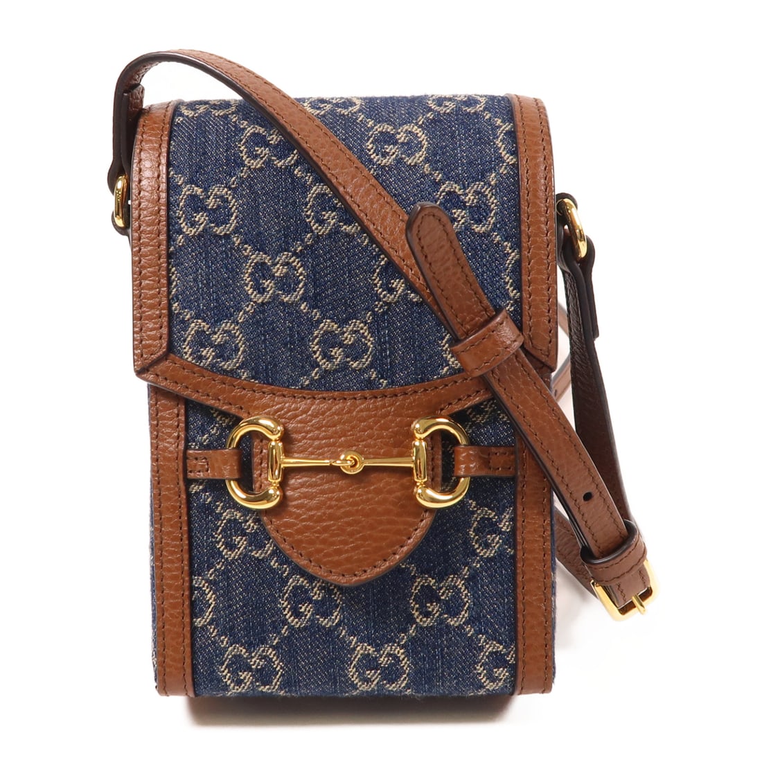 GUCCI Cow Calf Cloth/Leather Superme Horsebit 1955 Golden Shoulder Back Bag Indigo/Hewn Shoulder Bag: Item Name: GUCCI Cow Calf Cloth/Leather Superme Horsebit 1955 Golden Shoulder Back Bag Indigo/Hewn Shoulder Bag Brand: GUCCI Model No.: 625615 Size: x W:11cmH:17cm x D:4.5cm(W:4.3 inch x H:6.7 inch x