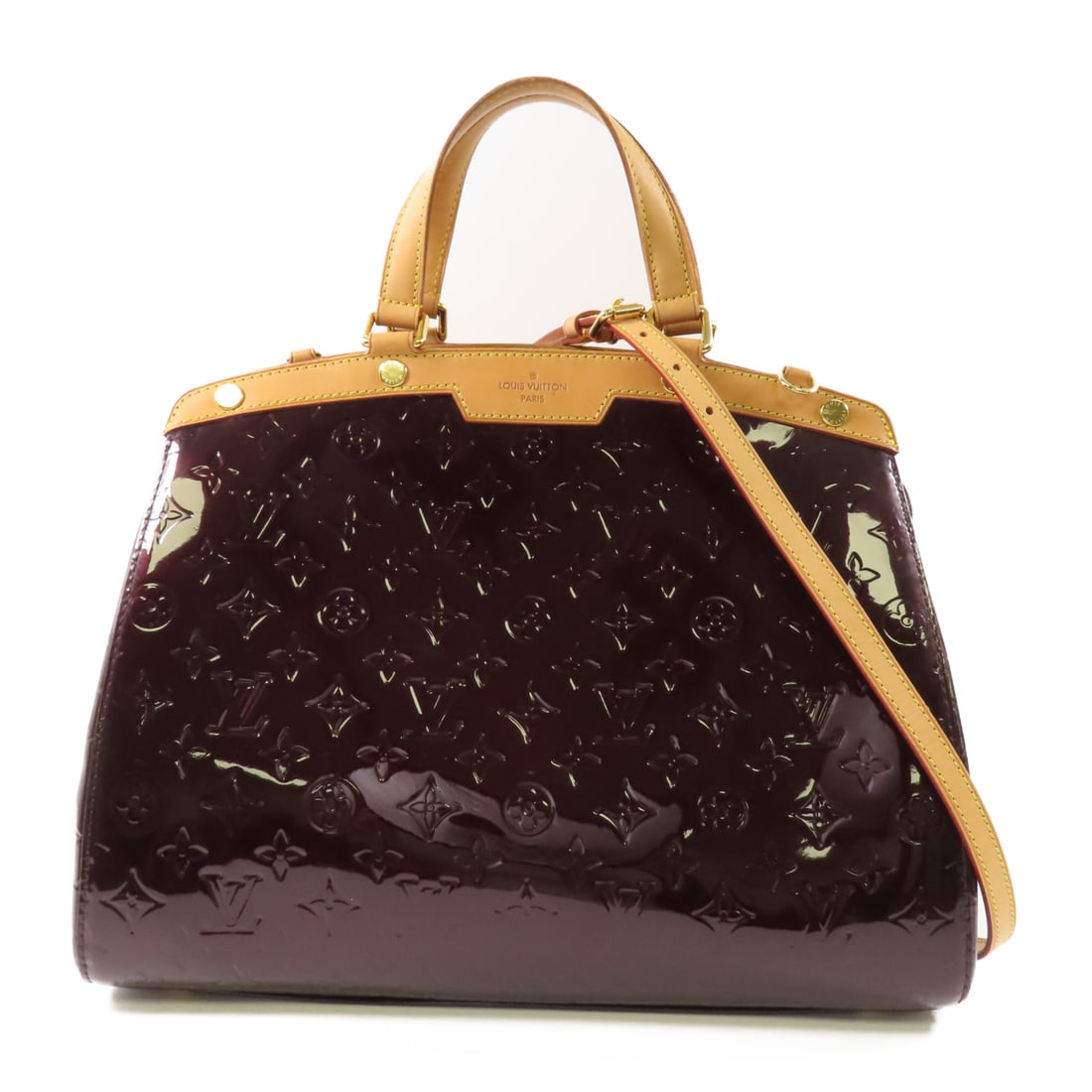 LOUIS VUITTON Vernis Brea MM Hand-Handed Bag for Shoulders and Backs Red Wine Red 2wayShoulde (1 of 20)