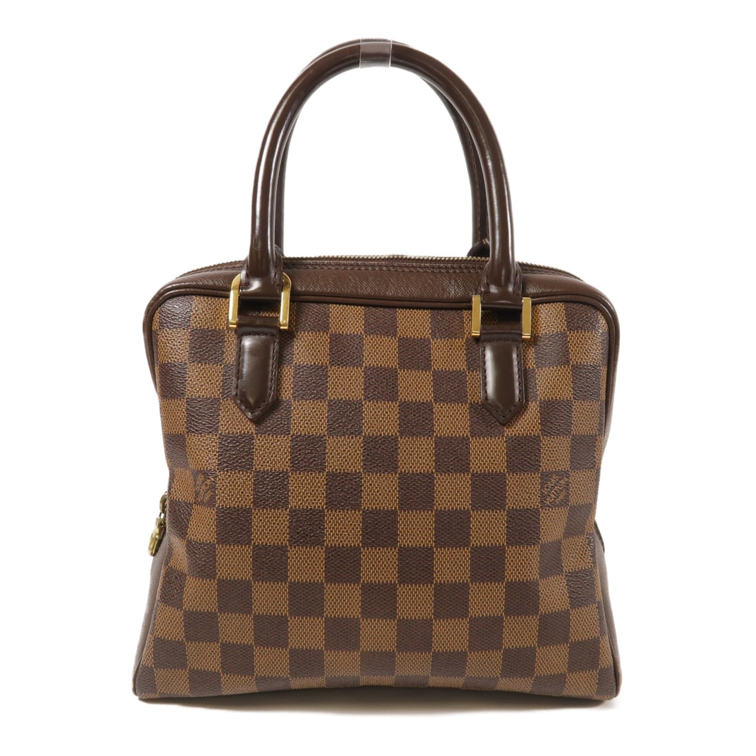 LOUIS VUITTON [Special Offer] Damier Brera Gold Buckle Handbag Brown Handbag N51150 (1 of 14)