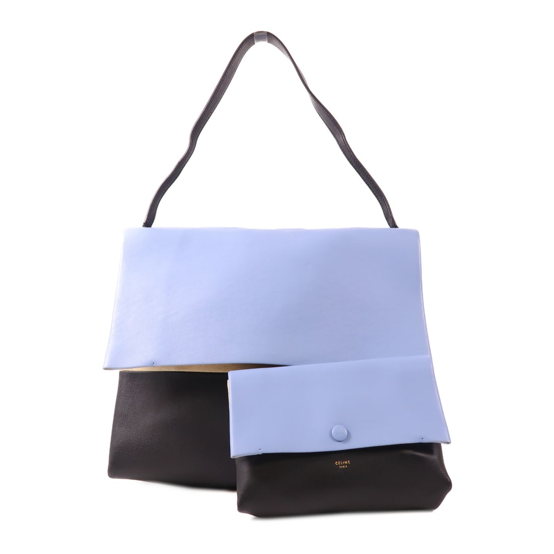 CELINE Cowhide Leather All Soft Silver Shoulder Bag Shoulder Bag Blue Black Blue/Black Calfskin (co: Item Name: CELINE Cowhide Leather All Soft Silver Shoulder Bag Shoulder Bag Blue Black Blue/Black Calfskin (co Brand: CELINE Model No.: Size: x W:34.5cmH:28.5cm x D:16cm(W:13.6 inch x H:11.2 inch x D:
