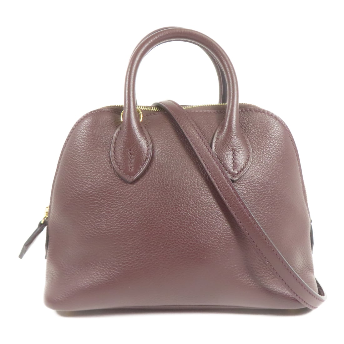HERMES Evercolor Leather Bolide Mini Hand-Handed Shoulder and Back Bag Rouge Sellier 2wayShould (1 of 15)