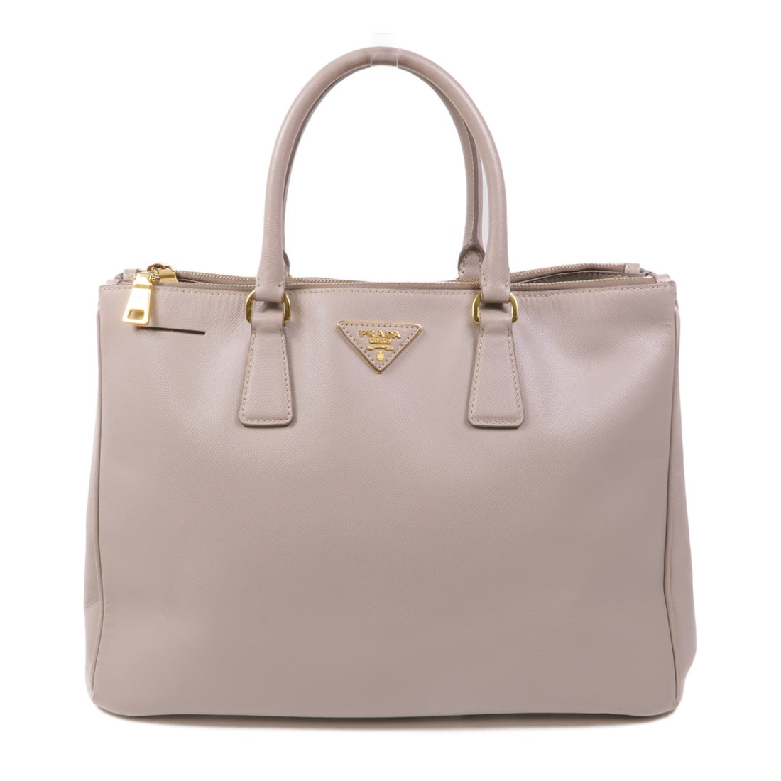 PRADA Saffiano Leather Handbag Kinpaku Handmade Bag Handbag Beige Grey Saffiano leather BN1786 (1 of 15)