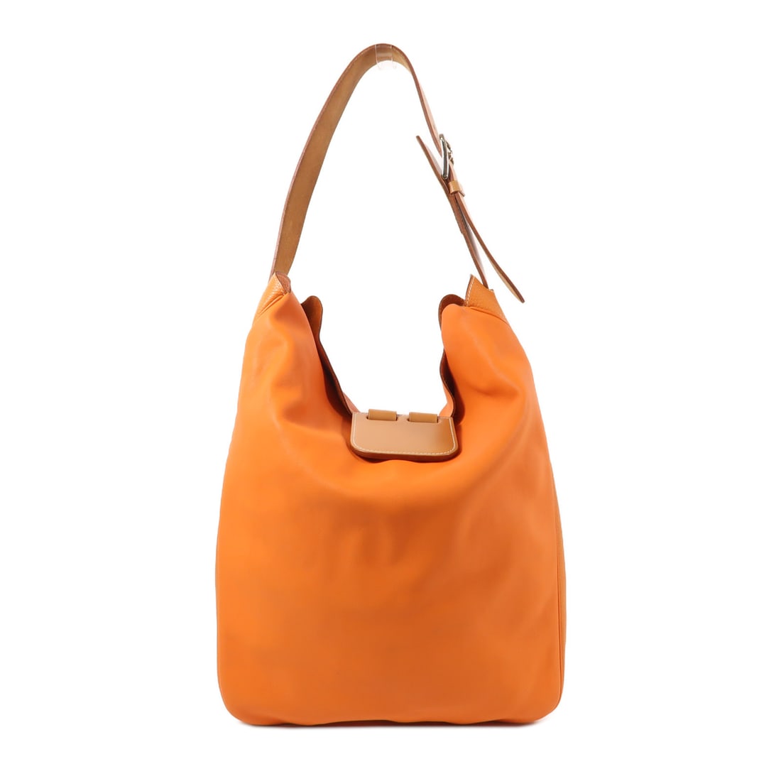 HERMES Swift leather Virevolte 24 silver shoulder bag Shoulder Bag Orange Orange Swift leather (1 of 12)