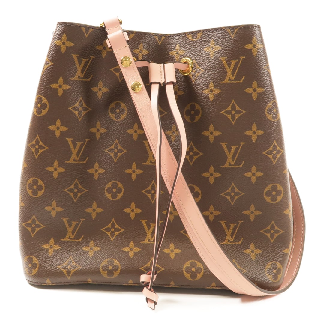 LOUIS VUITTON Monogram Neo Noe Hand-Handed Bag for Shoulders and Backs Brown Pink Brown Should (1 of 15)