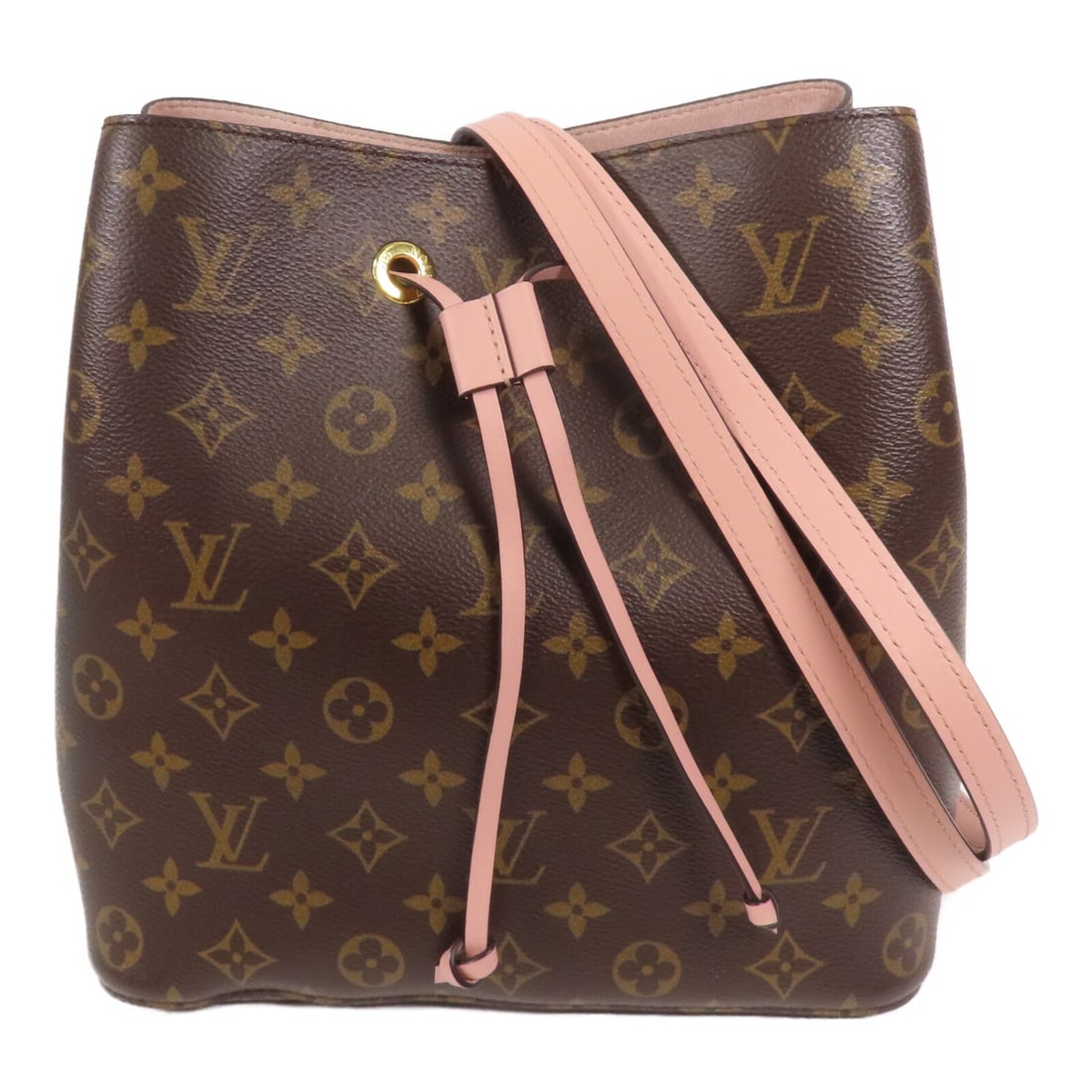 LOUIS VUITTON Monogram Neo Noe Hand-Handed Bag for Shoulders and Backs Brown Pink Brown/Pink S: Item Name: LOUIS VUITTON Monogram Neo Noe Hand-Handed Bag for Shoulders and Backs Brown Pink Brown/Pink S Brand: LOUIS VUITTON Model No.: M44022 Size: x W:25cmH:25cm x D:17cm(W:9.8 inch x H:9.8 inch x