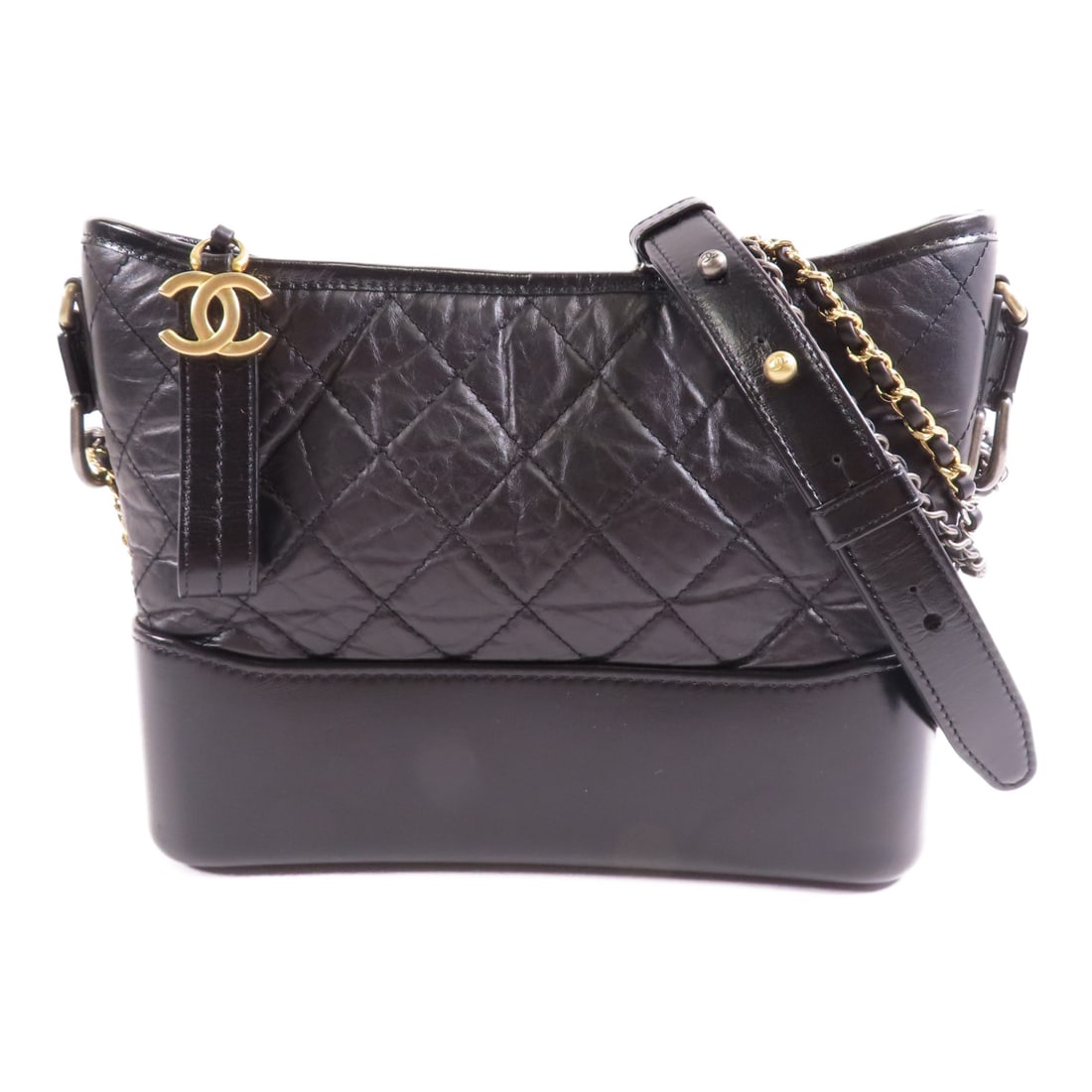 CHANEL Black Black Cowhide Leather Gabrielle Medium Crossbody Shoulder Back Bag Shoulder Bag C: Item Name: CHANEL Black Black Cowhide Leather Gabrielle Medium Crossbody Shoulder Back Bag Shoulder Bag C Brand: CHANEL Model No.: Size: x W:25cmH:19.5cm x D:9cm(W:9.8 inch x H:7.7 inch x D:3.5 inch )