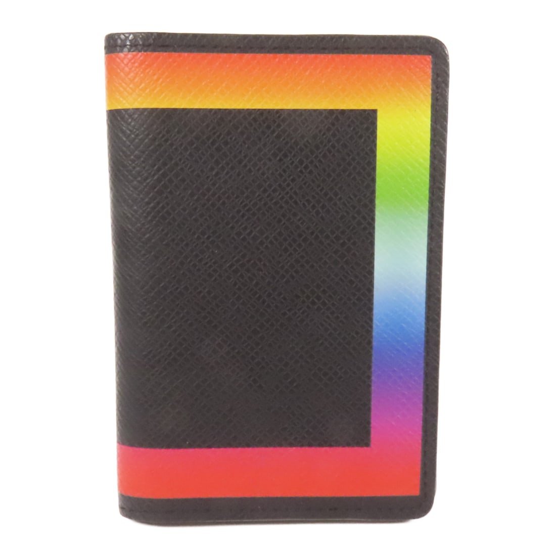 LOUIS VUITTON Leather Pocket Organizer Card Clothes Black Black Card Case M30348 (1 of 14)
