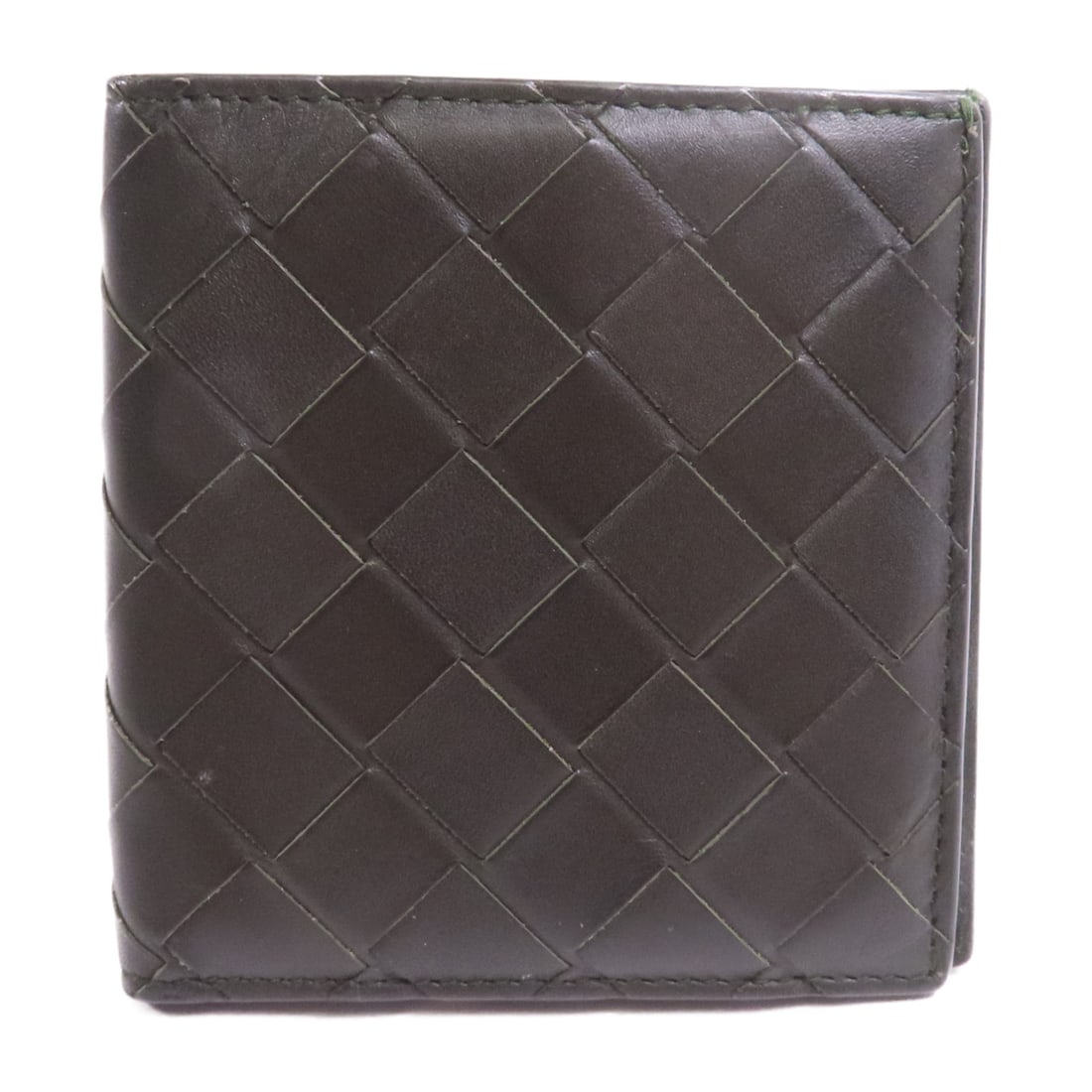 BOTTEGA VENETA Woven leather wallet in packaging Bi-fold wallet Green Green leather: Item Name: BOTTEGA VENETA Woven leather wallet in packaging Bi-fold wallet Green Green leather Brand: BOTTEGA VENETA Model No.: Size: x W:9.5cmH:10cmx D:1cm(W:3.7 inch x H:3.9 inch x D:0.4) Color: Gre
