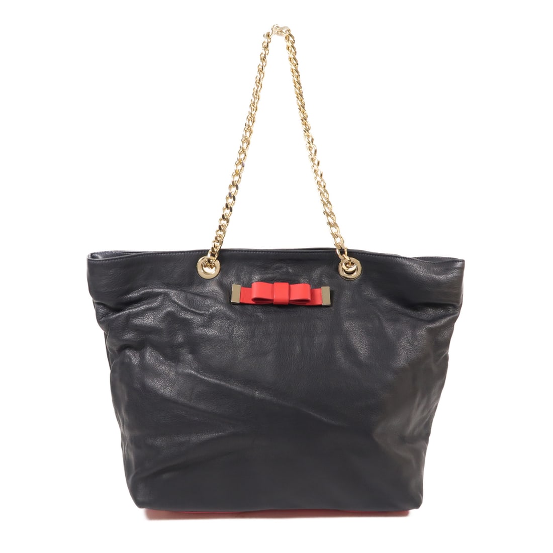 Valentino Cowhide Leather Chain Shoulder Bag Shoulder Bag Black Black Calfskin (cowhide): Item Name: Valentino Cowhide Leather Chain Shoulder Bag Shoulder Bag Black Black Calfskin (cowhide) Brand: VALENTINO Model No.: Size: x W:31-45cmH:31cm x D:16cm(W:12.2 inch x H:12.2 inch x D:6.3 inch 