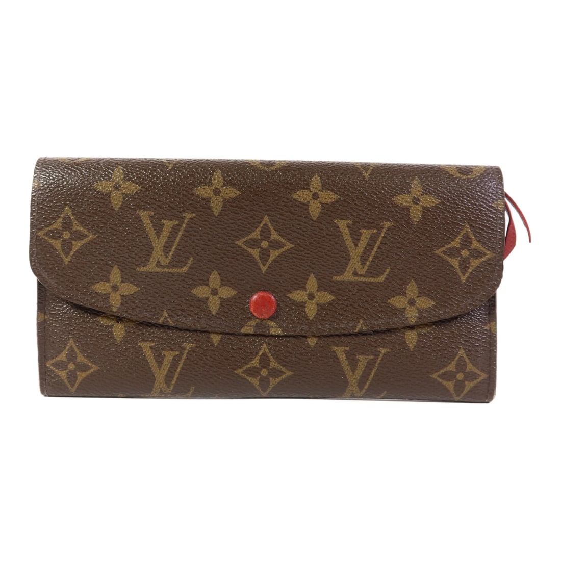 LOUIS VUITTON Monogram Emilie ???? Brown Brown Bifoldpurse M62235: Item Name: LOUIS VUITTON Monogram Emilie ???? Brown Brown Bifoldpurse M62235 Brand: LOUIS VUITTON Model No.: M62235 Size: x W:19cmH:10.5cm(W:7.5 inch x H:4.1 inch ) Color: Brown Pockets: >Hook buttonO