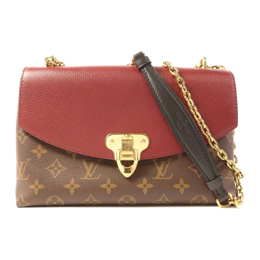 LOUIS VUITTON Monogram Saint Placide Golden Shoulder Back Bag Brown Red Shoulder Bag M43715: Item Name: LOUIS VUITTON Monogram Saint Placide Golden Shoulder Back Bag Brown Red Shoulder Bag M43715 Brand: LOUIS VUITTON Model No.: M43715 Size: x W:25.5cmH:16cm x D:7cm(W:10.0 inch x H:6.3 inch x 