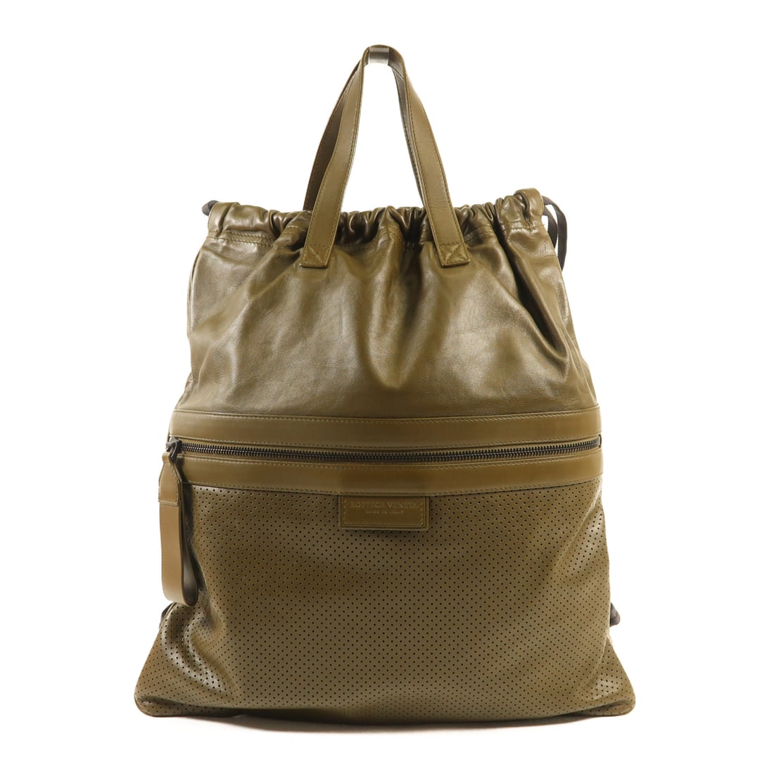 BOTTEGA VENETA Cowhide Leather Backpack Rucksack Backpack Green Green Calfskin (cowhide): Item Name: BOTTEGA VENETA Cowhide Leather Backpack Rucksack Backpack Green Green Calfskin (cowhide) Brand: BOTTEGA VENETA Model No.: Size: x W:38cmH:43cm x D:3cm(W:15.0 inch x H:16.9 inch x D:1.2 inch