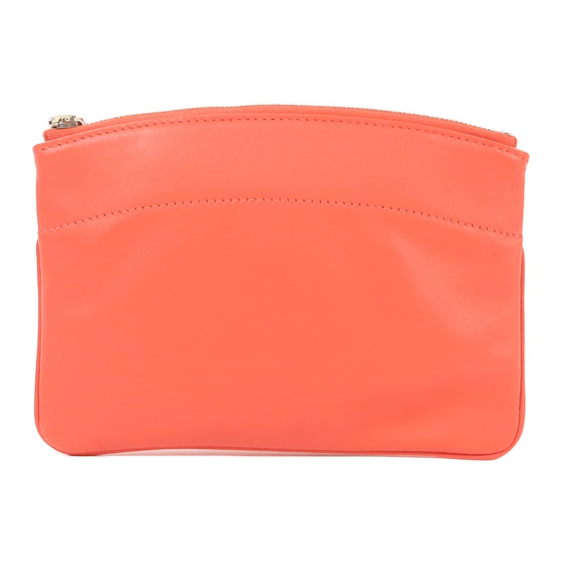 HERMES Swift Leather Tohubohu Pouch Ginpaku Hand Capucine business bag clutch bag Capucine Red (1 of 12)