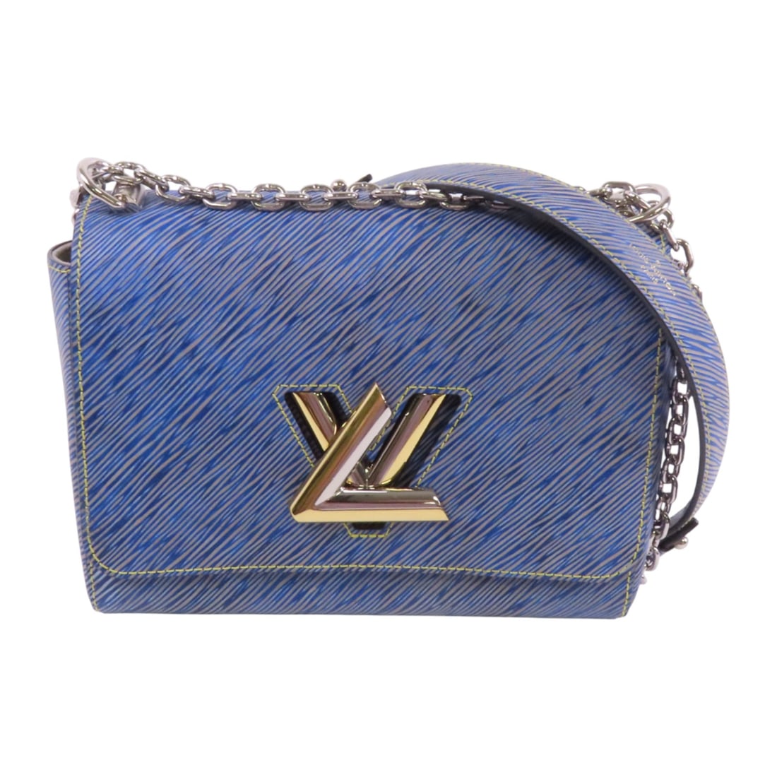 LOUIS VUITTON Epi Twist MM silver crosshair shoulder bag Blue Blue Shoulder Bag M50271: Item Name: LOUIS VUITTON Epi Twist MM silver crosshair shoulder bag Blue Blue Shoulder Bag M50271 Brand: LOUIS VUITTON Model No.: M50271 Size: x W:24cmH:17.5cm x D:9.3cm(W:9.4 inch x H:6.9 inch x D:3.
