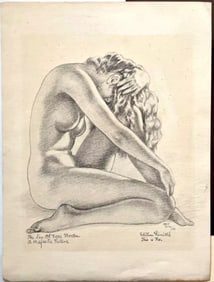 Alberto Vargas Extremely Rare Artist Proof Lithograph The Artists Attic, The Sins Of Nora Moran 1933