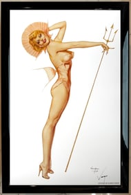 Alberto Vargas "Queen of the Sea" circa 1950