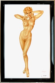 Alberto Vargas Nude with Phone (Jeanne Dean) 1946
