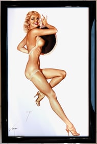 Alberto Vargas Blonde Nude With Hat