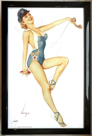 Alberto Vargas US Air Force Girl, Ace of Diamonds 1953