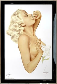 Alberto Vargas "Girl with a Flower"