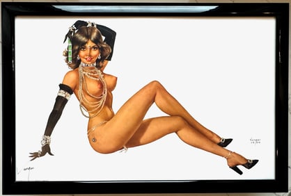 Alberto Vargas Pin-Up in Jewels 1950