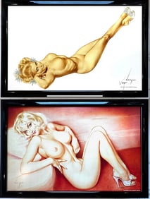 Alberto Vargas Legacy Nude First Playboy March 1957 and Playboy December 1963
