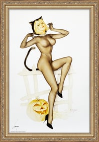 Alberto Vargas "Trick or Treat" Playboy October 1967