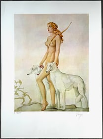 Alberto Vargas "Diana The Huntress" Lithograph 1978 - 374/500