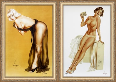Alberto Vargas "Please Don't Peek" and "He said that Niagara Falls"
