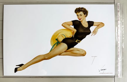 Alberto Vargas LAST MINUTE POST!! Varga Girls Two of Clubs Playing Card 1953