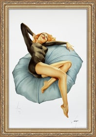 Alberto Vargas "Pillow Talk" Esquire illustration 1940's