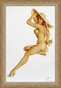Alberto Vargas Girl in Yellow Sun-suit (Jean Dean) circa 1947