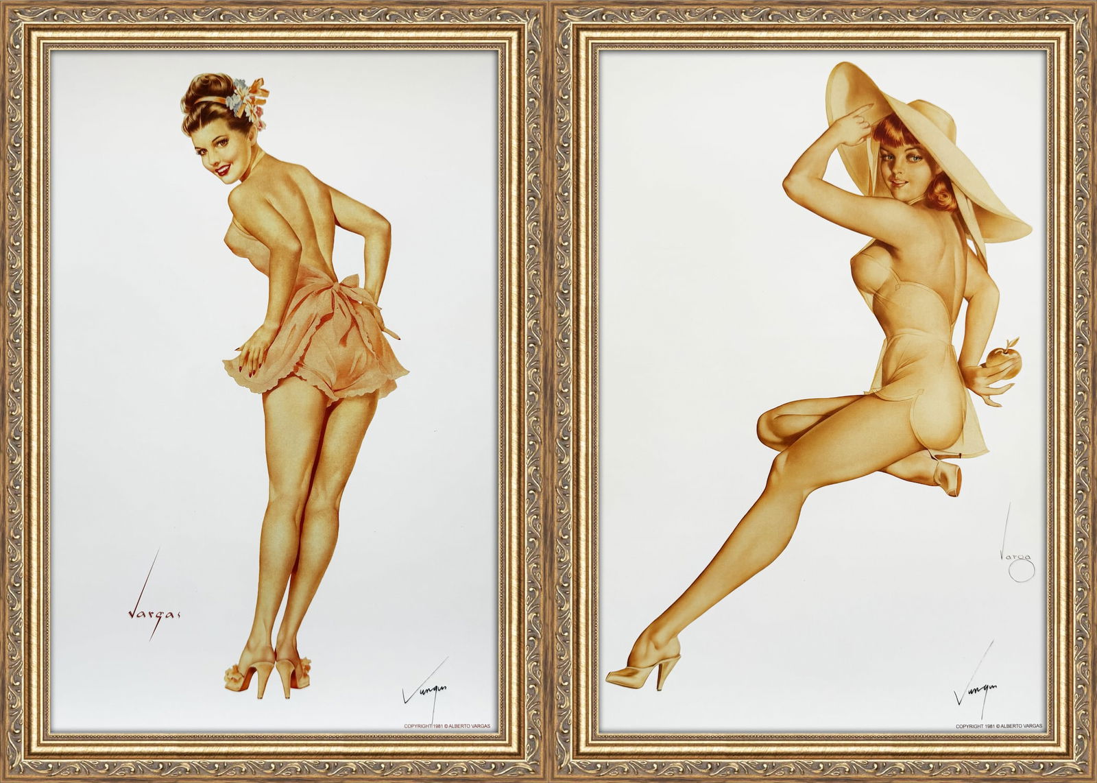 Alberto Vargas Varga Girl Calendar March and Yellow Sun-suit (Jean Dean) (1 of 9)