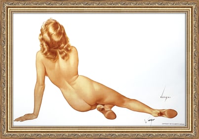 Alberto Vargas Her Back View 1940's "Last Print"