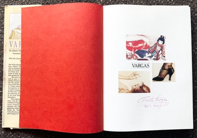 "Vargas" the Book Signed by Alberto Vargas and Reid Austin / Foreword by Hugh Hefner Extremely Rare