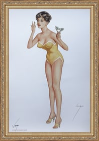 Alberto Vargas Rare Hidden In Cover Of Playboy August 1961